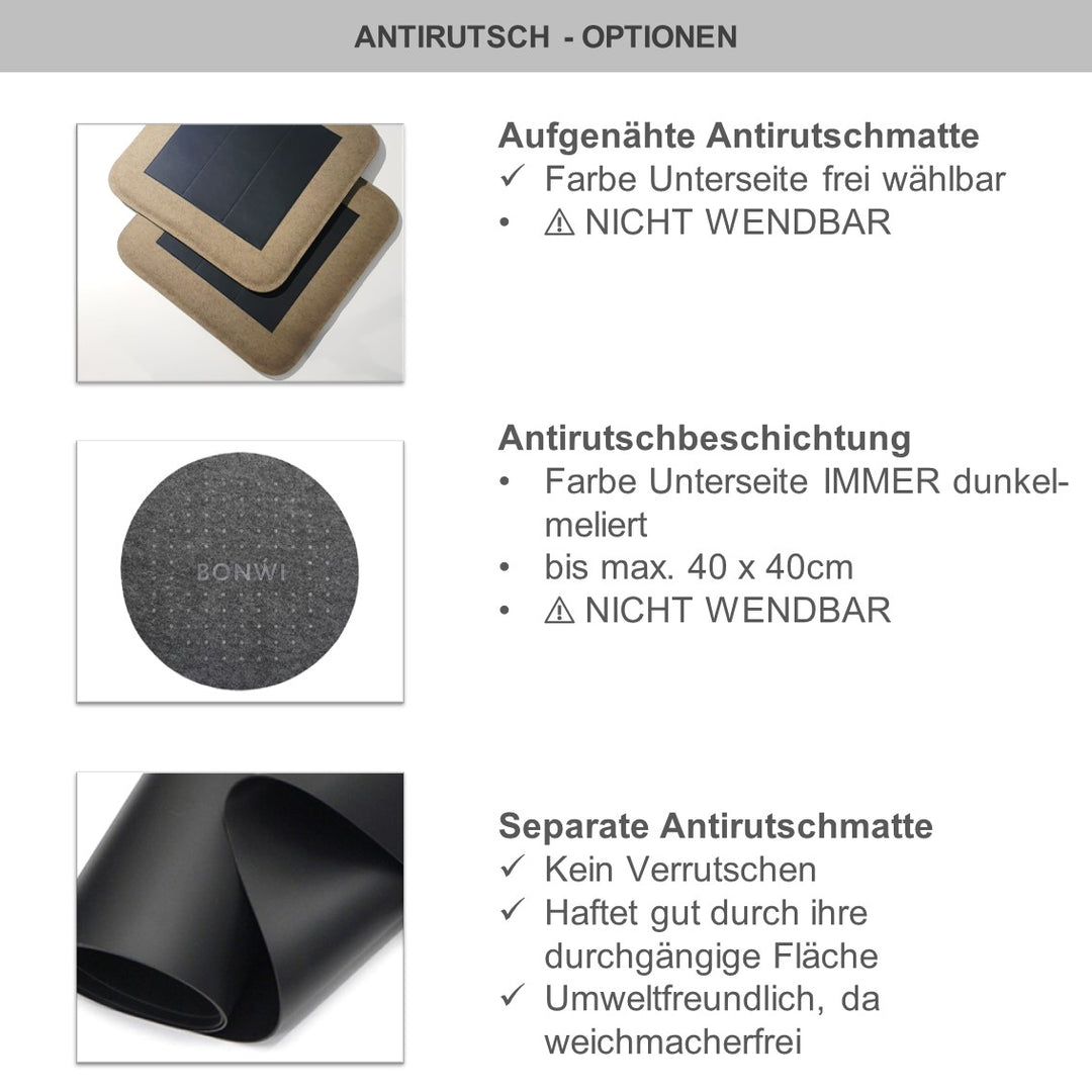 Handgefertigtes Sitzkissen Batudo aus Wollfilz nach Maß