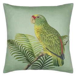 John Derian - Parrot an Palm Azure Kissen
