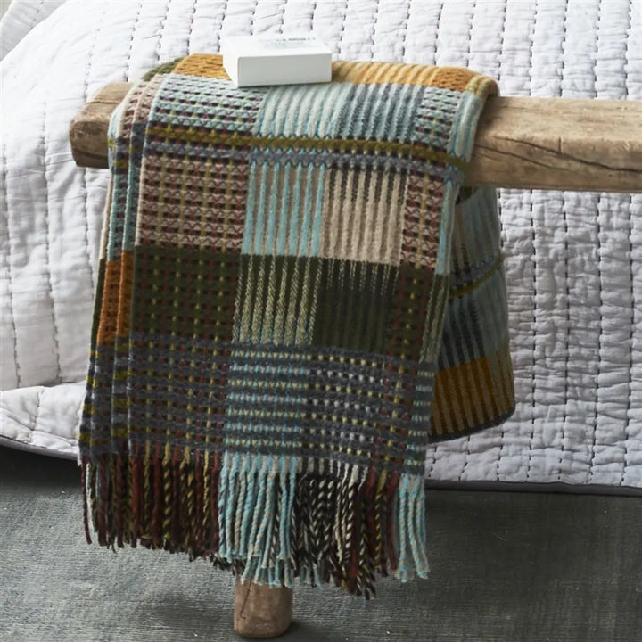 Designers Guild - Tasara Ochre Woven Wolldecke
