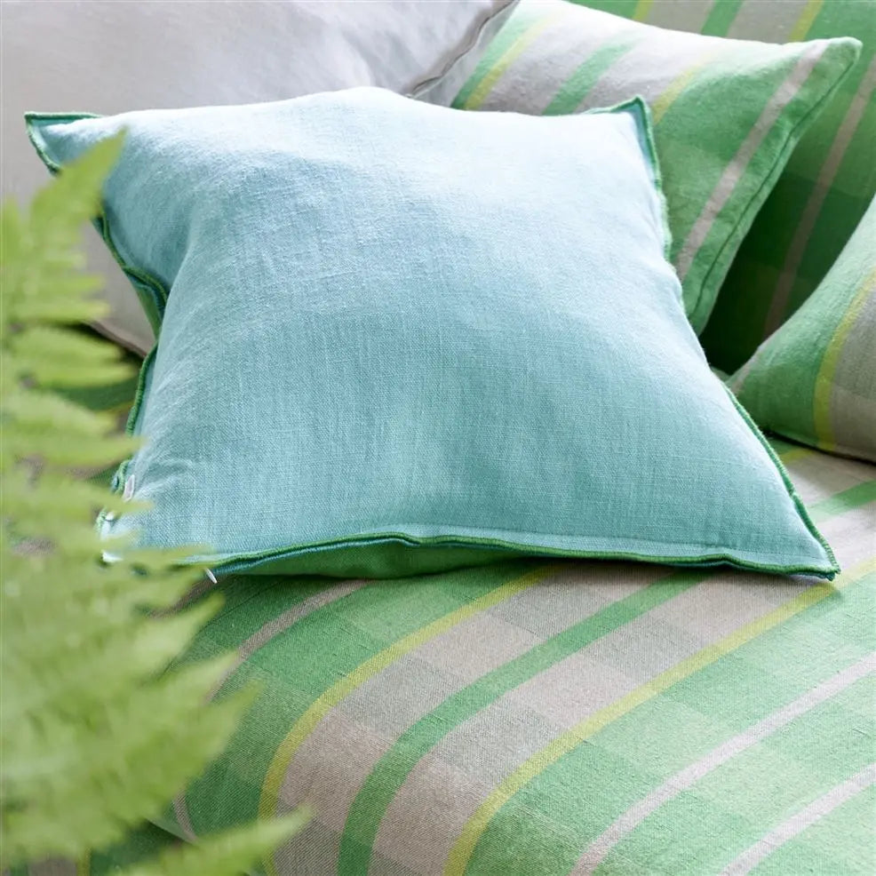 Designers Guild - Brera Lino Emerald & Capri Kissen