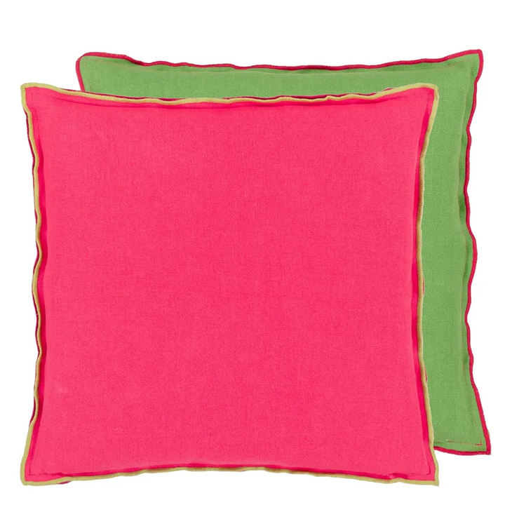 Designers Guild - Brera Lino Cerise & Grass Kissen