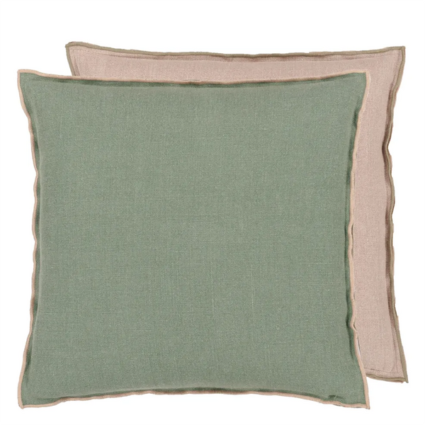 Designersguild - Brera Lino Thyme & Pebble Kissen Produktbild