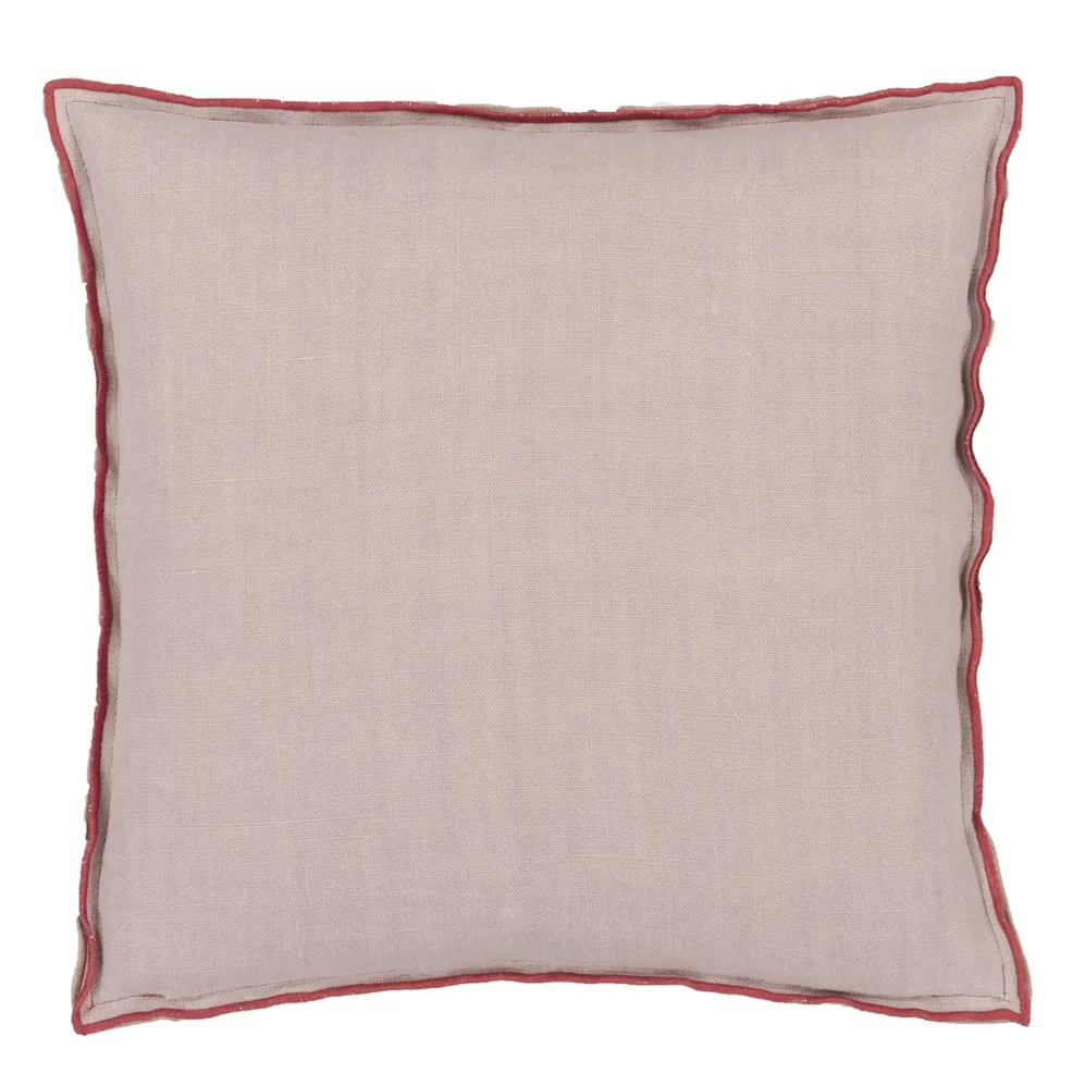 Designersguild - Brera Lino Damask Rose & Travertine Kissen