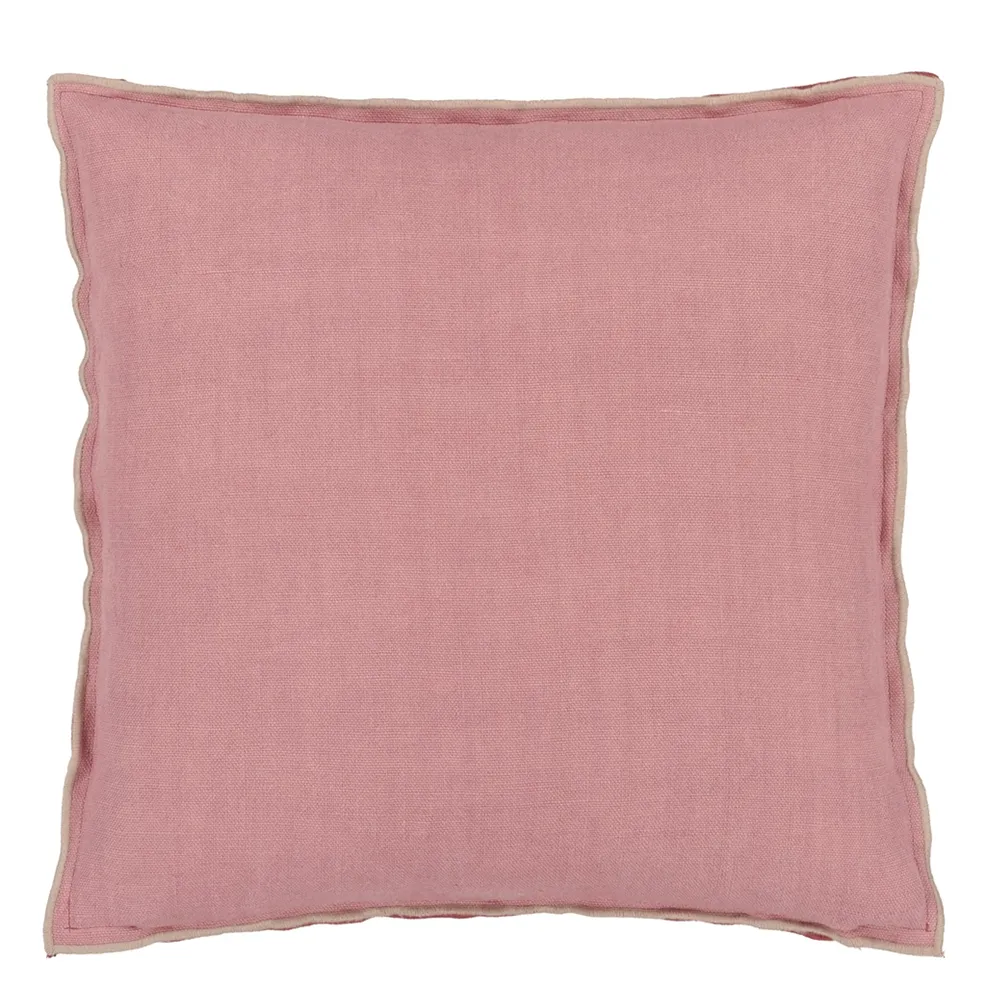 Designersguild - Brera Lino Damask Rose & Travertine Kissen