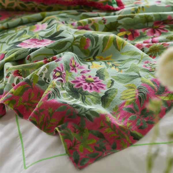 Designersguild -Ikebana Damask Aqua Decke Produktbild