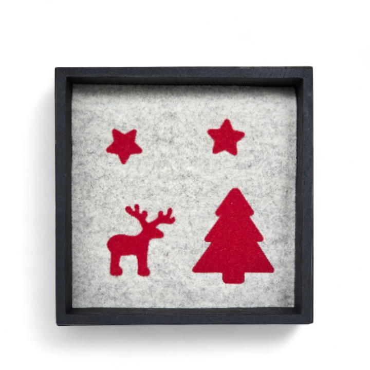 BONWI - Ablageschale  mit Filzeinlage - Rentier