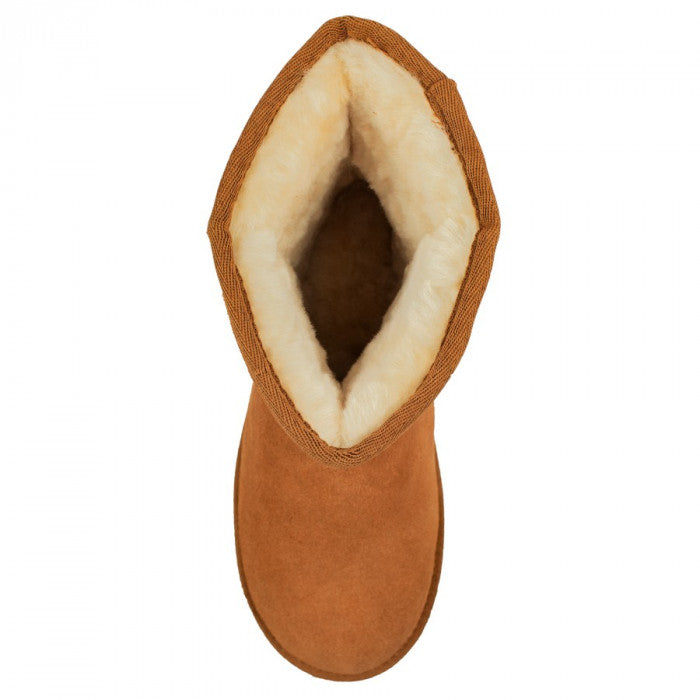 Damen Lammfell-Boot Farbe anthrazit
