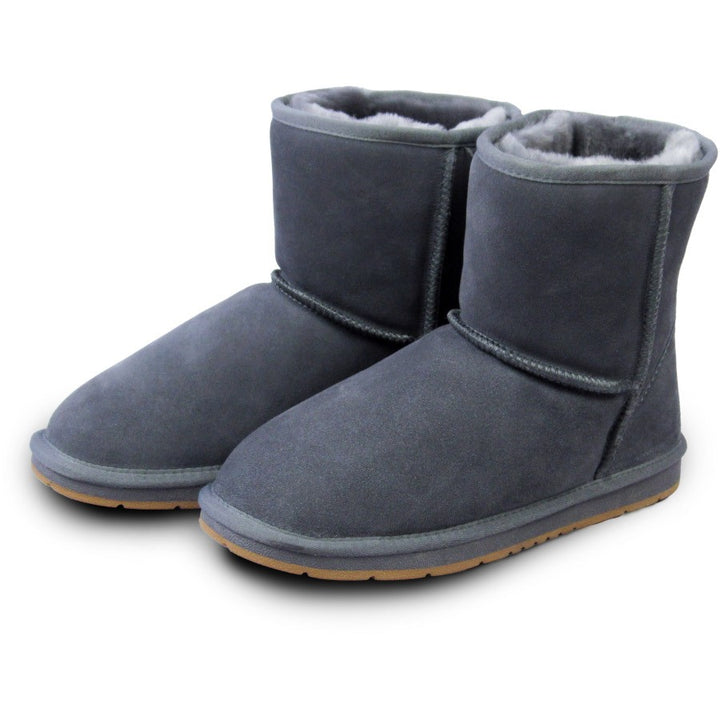 Damen Lammfell-Boot Farbe anthrazit