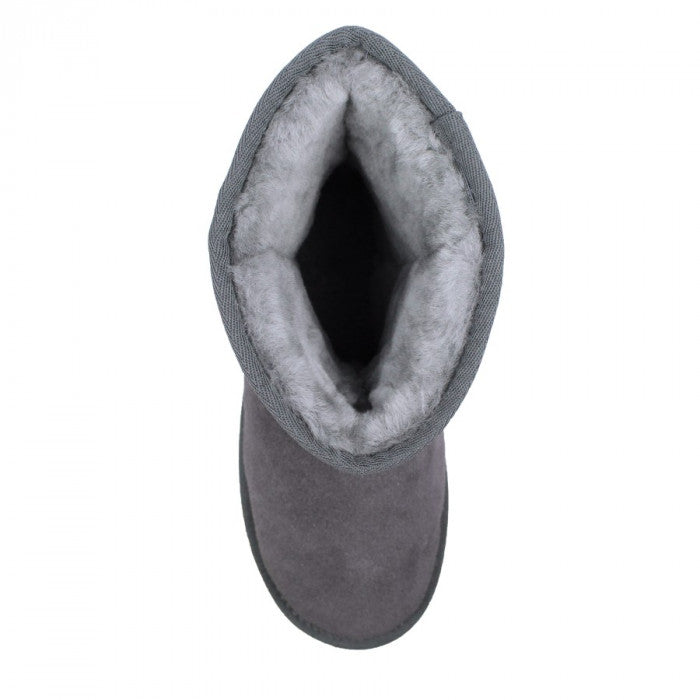 Damen Lammfell-Boot Farbe anthrazit