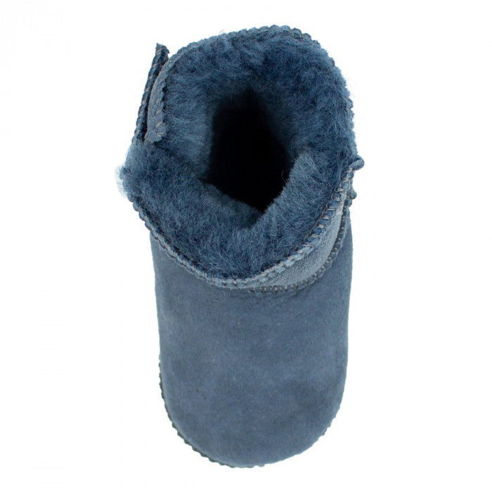 Baby Lammfell Schuhe - Farbe blau