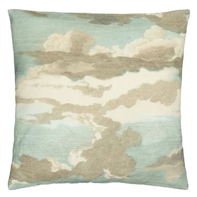 Kissen Dragonfly Over Clouds Sky Blue