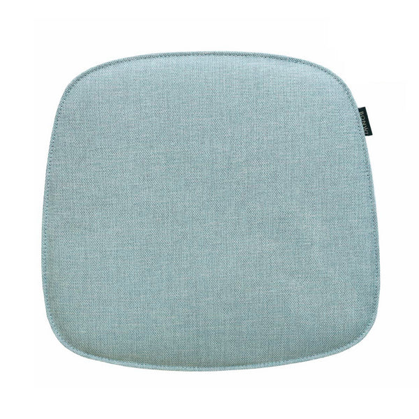  Sitzkissen für Vitra Eames Armchair aus hellblauem Strukturstoff.