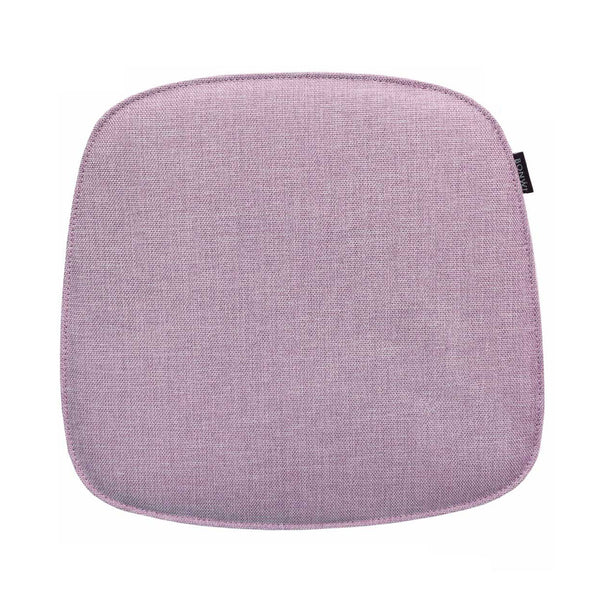  Sitzkissen für Vitra Eames Armchair aus lila Strukturstoff.