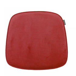Sitzkissen aus Samt für Eames Arm Chair von Vitra in rot.