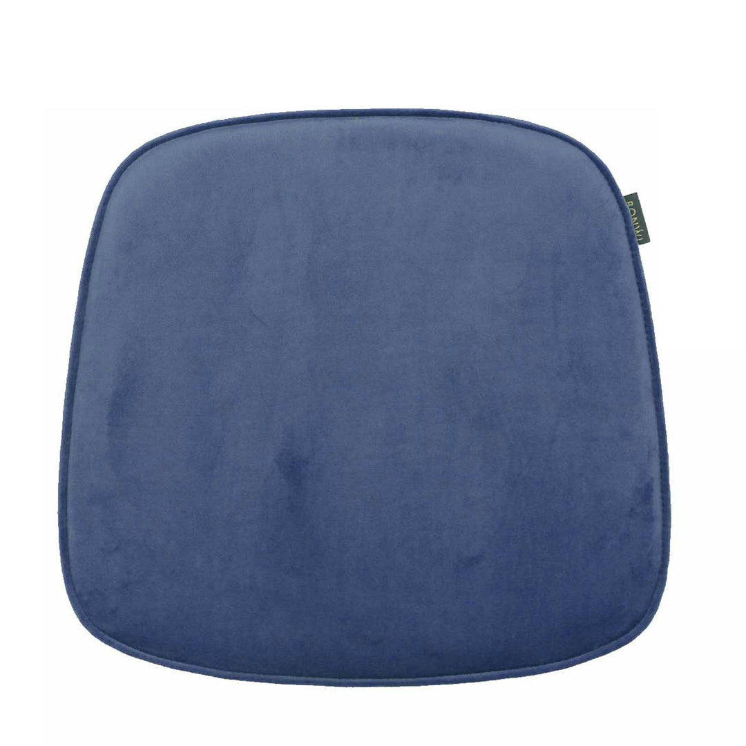 Sitzkissen aus Samt für Eames Arm Chair von Vitra in blau.