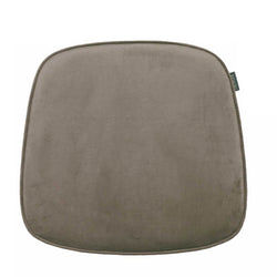 Sitzkissen aus Samt für Eames Arm Chair von Vitra in braun.