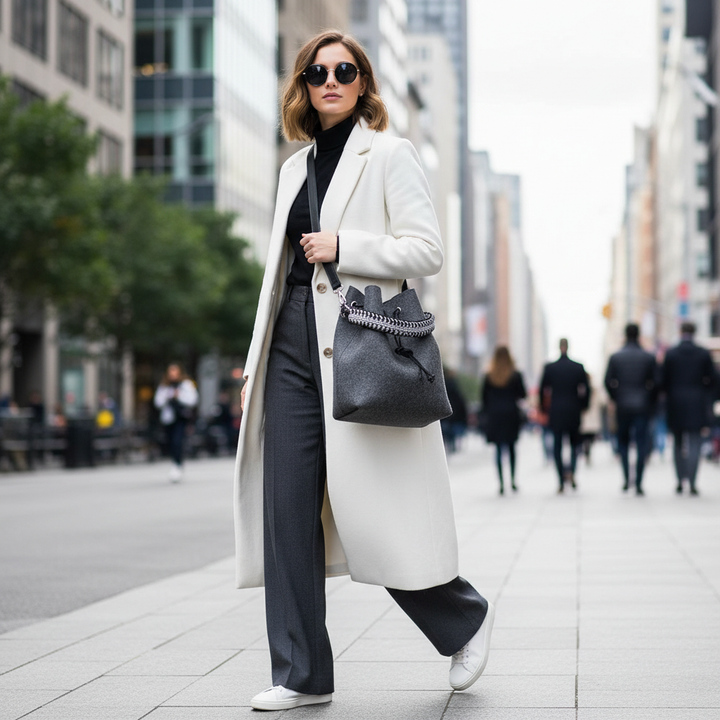 Filztasche / Umhängetasche BONWI aus 100% Wollfilz