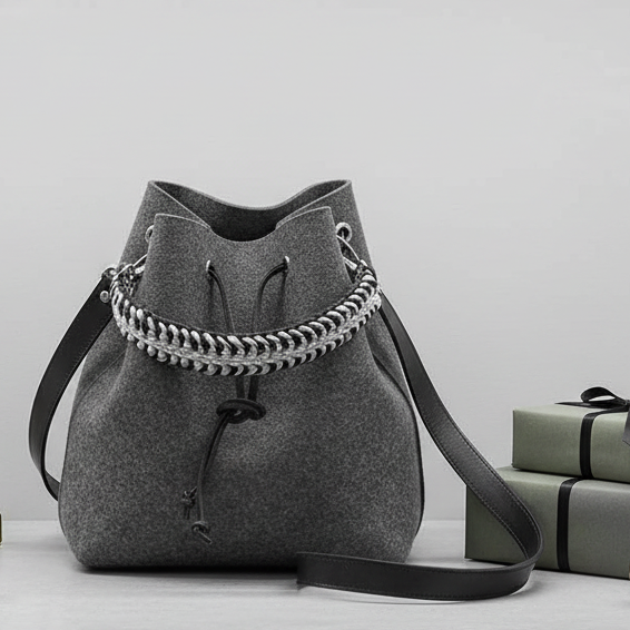 Filztasche / Umhängetasche BONWI aus 100% Wollfilz