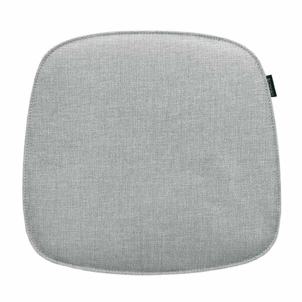  Sitzkissen für Vitra Eames Armchair aus grauem Strukturstoff.