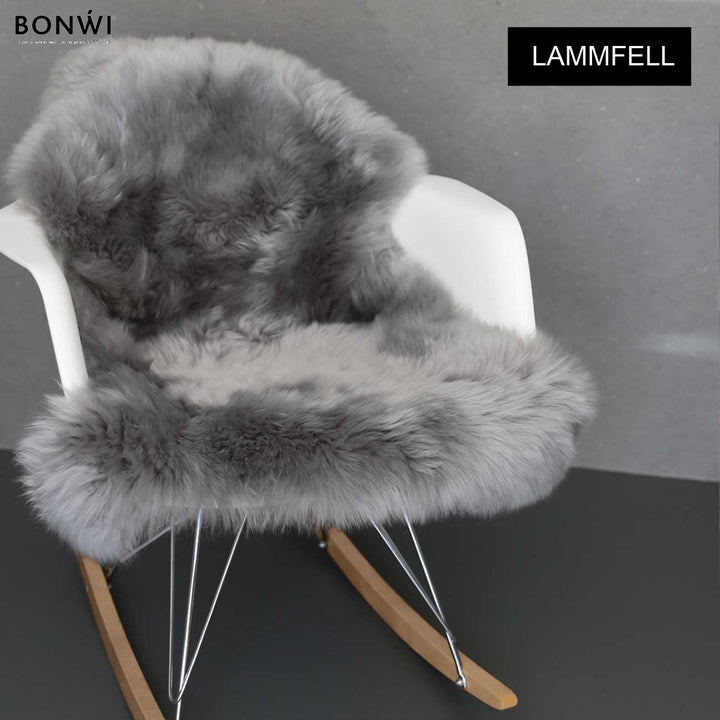 Ganzes Lammfell  - Farbe  taupe