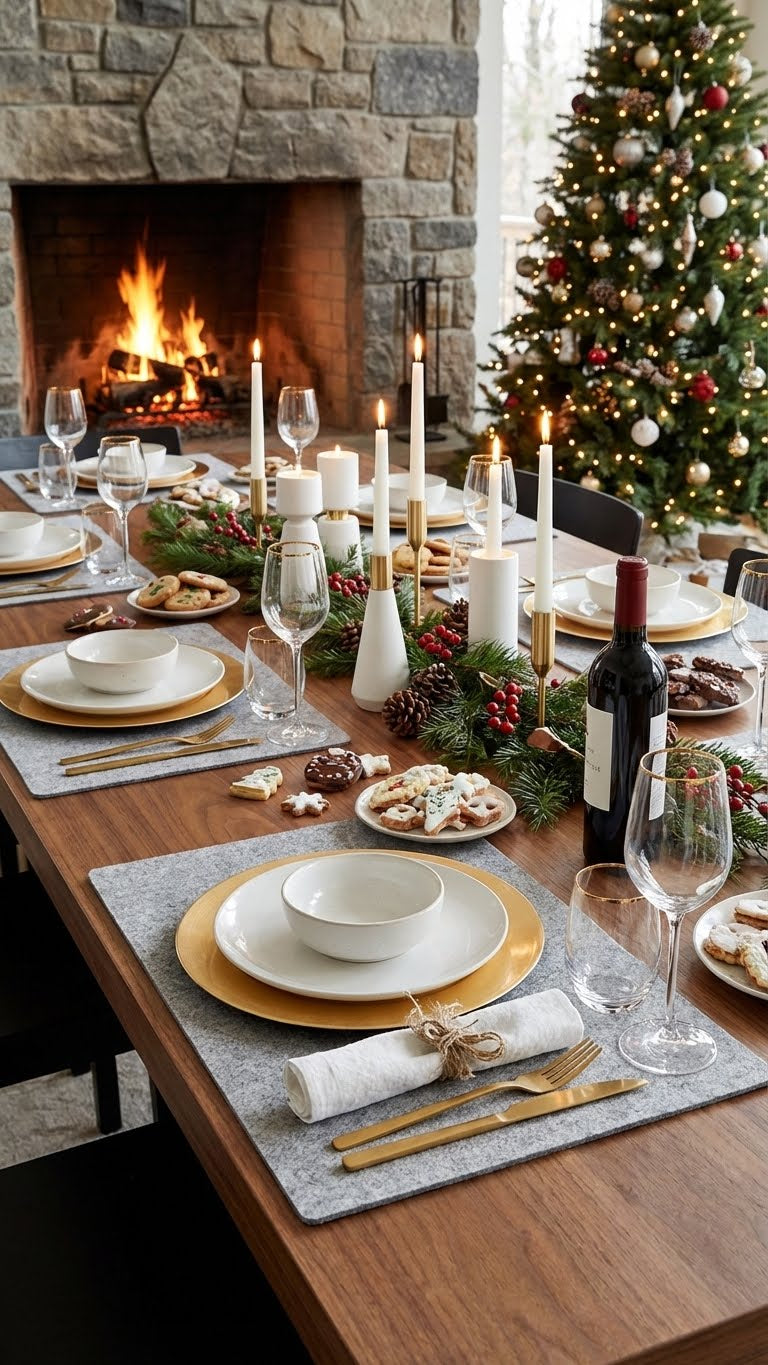 Tischset Batudo aus 100% Wollfilz in Geschenkverpackung