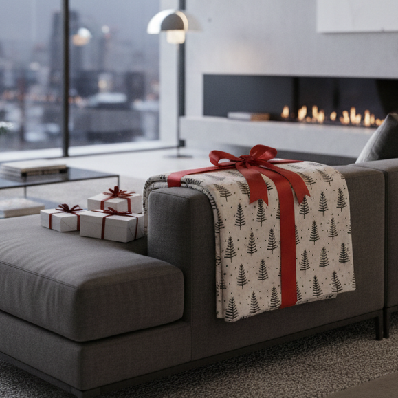 BIO Jacquard-Wohndecke Niclas