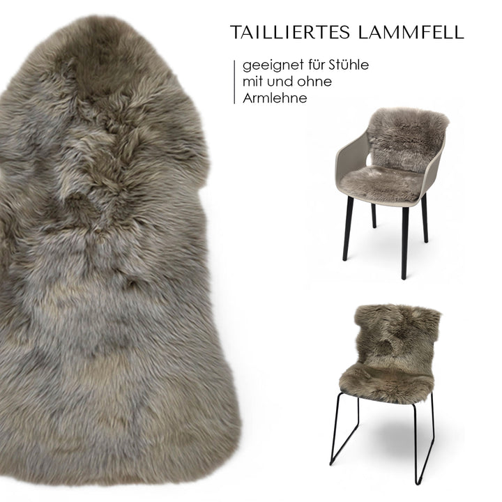 Ganzes Lammfell  - Farbe  schwarz