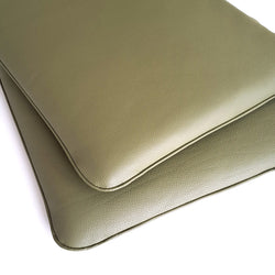 Weiche Bankauflage mit Keder aus Leder 6/7cm