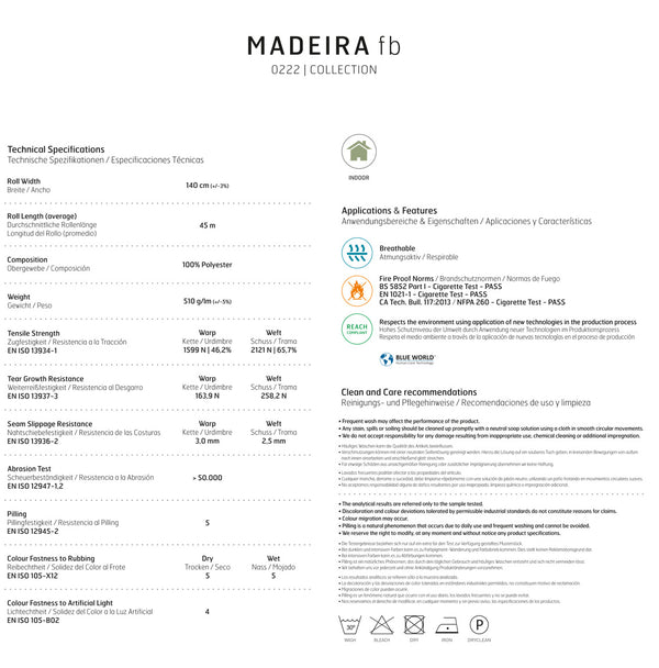Stoffmuster Madeira - Möbelstoff Produktbild