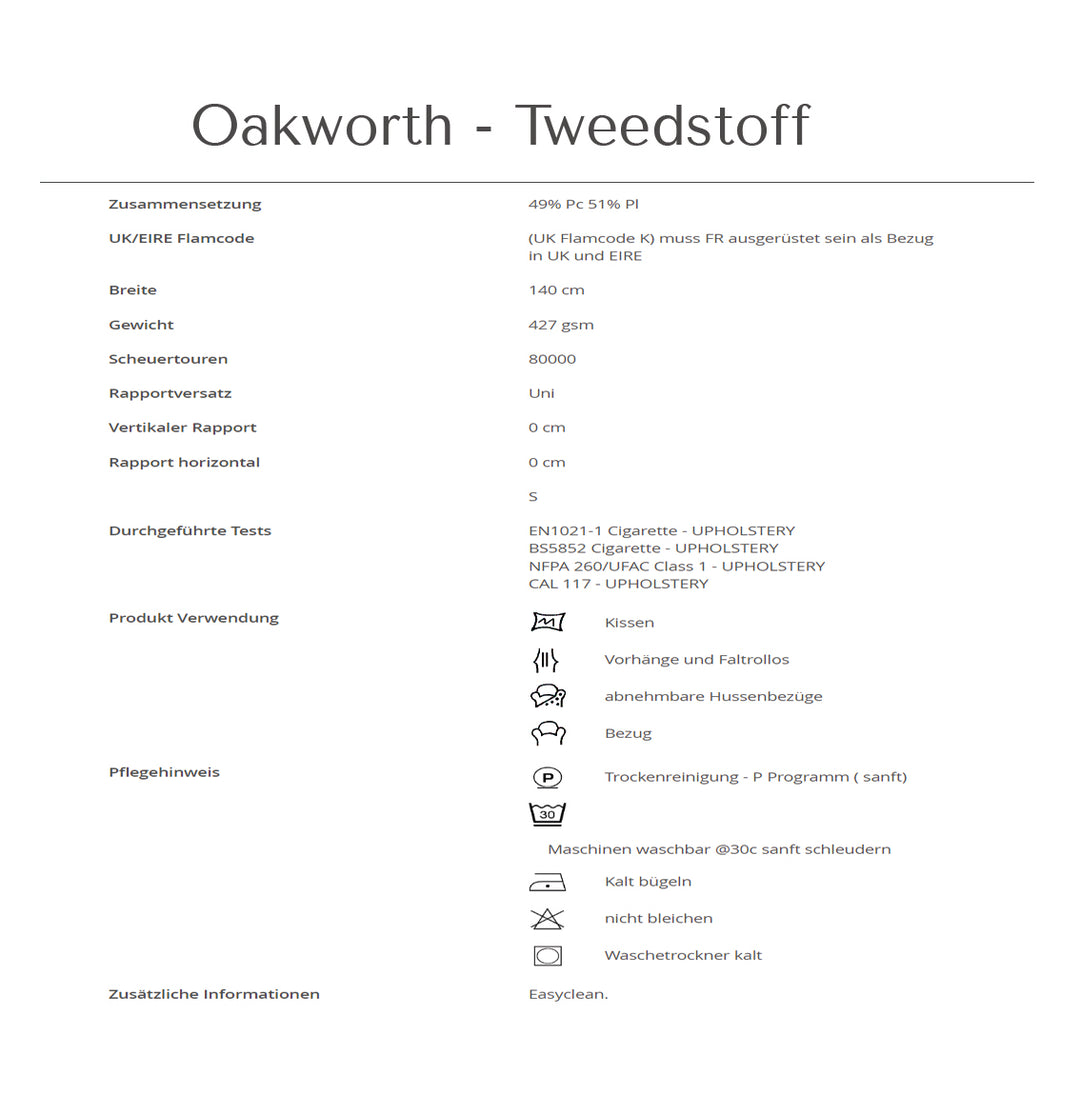 Oakworth - Übersicht