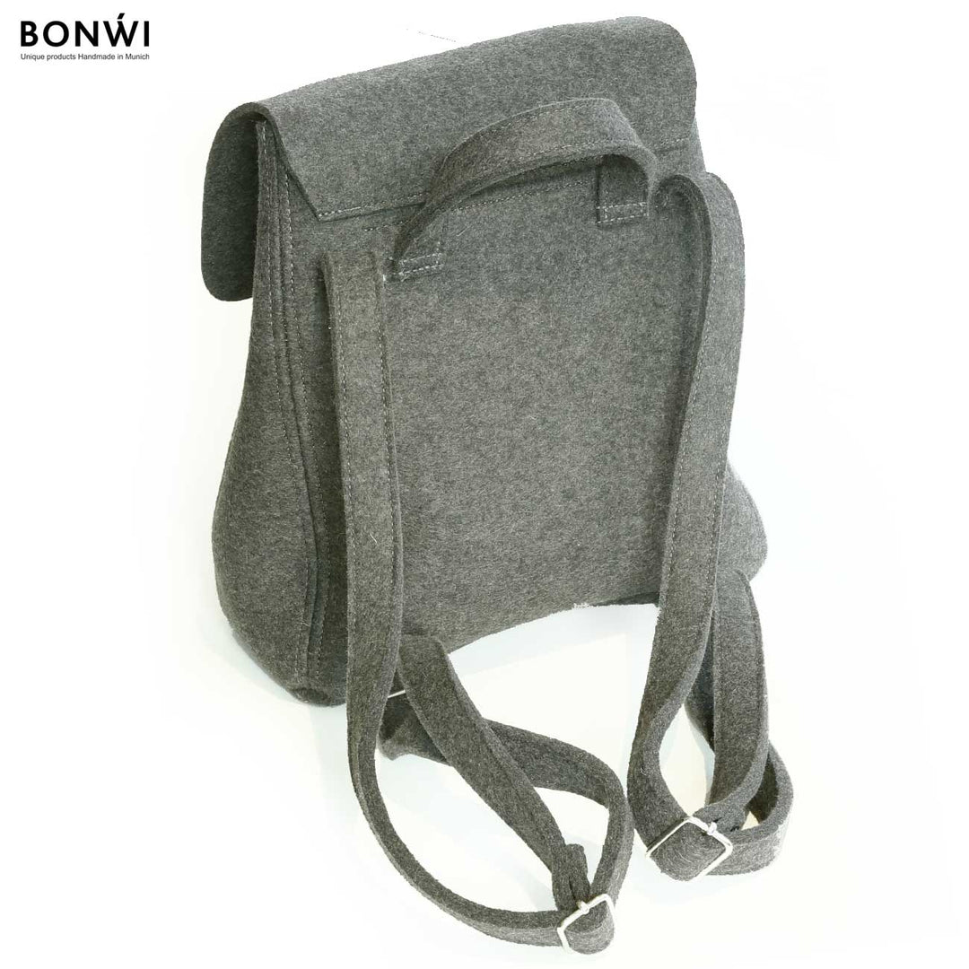 Kleiner Rucksack BONWI aus 100% Wollfilz