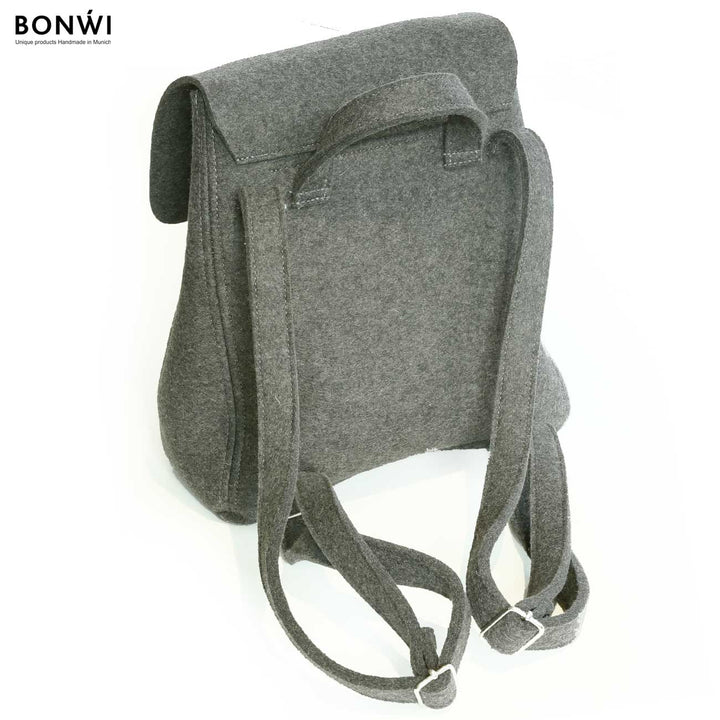 Kleiner Rucksack BONWI aus 100% Wollfilz