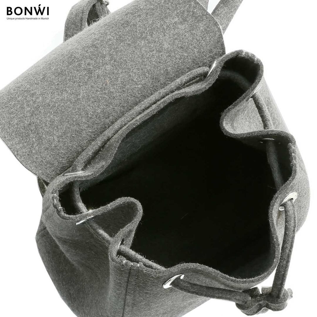 Kleiner Rucksack BONWI aus 100% Wollfilz