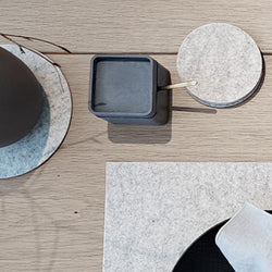 Stone Platzset aus 100% Wollfilz – 2/4/6/8/10er Set mit Untersetzer
