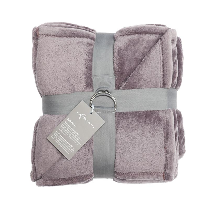 Fine - Decke Soft Velvet mauve