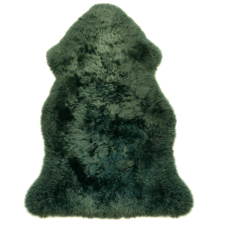 Ganzes Lammfell  - Farbe  dunkelgrün