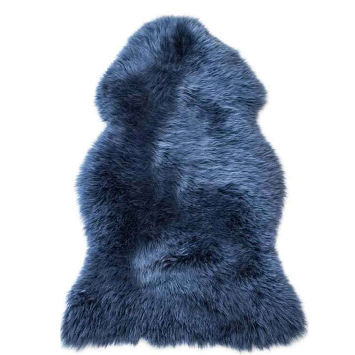 Ganzes Lammfell  - Farbe  veilchenblau