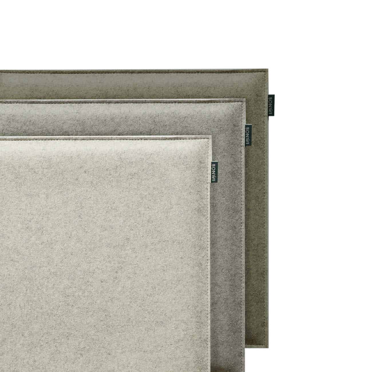 Pochette Pour Tablette/livre HeySign En Laine Feutrée - 26x21,5 Cm Gris