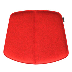 Sitzkissen aus Wollfilz für Bertoia Stuhl von Knoll in feuerrot.