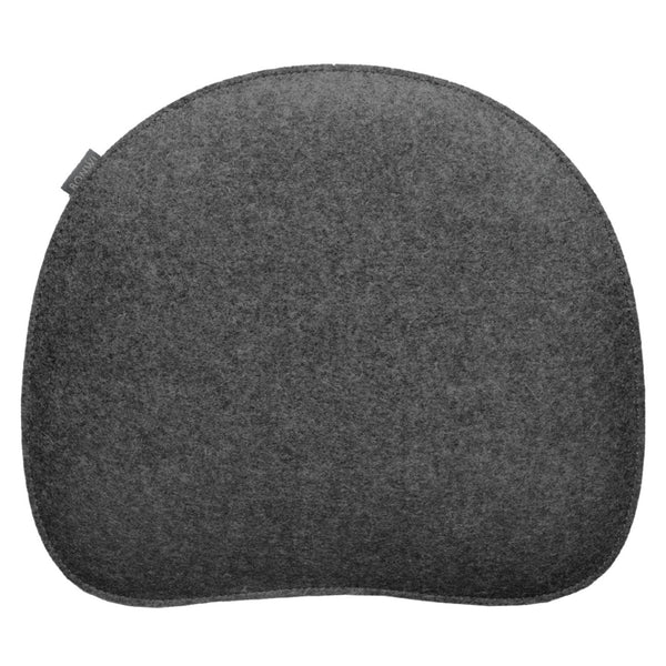  Sitzkissen aus Wollfilz für Panton Chair von Vitra in antharazit.