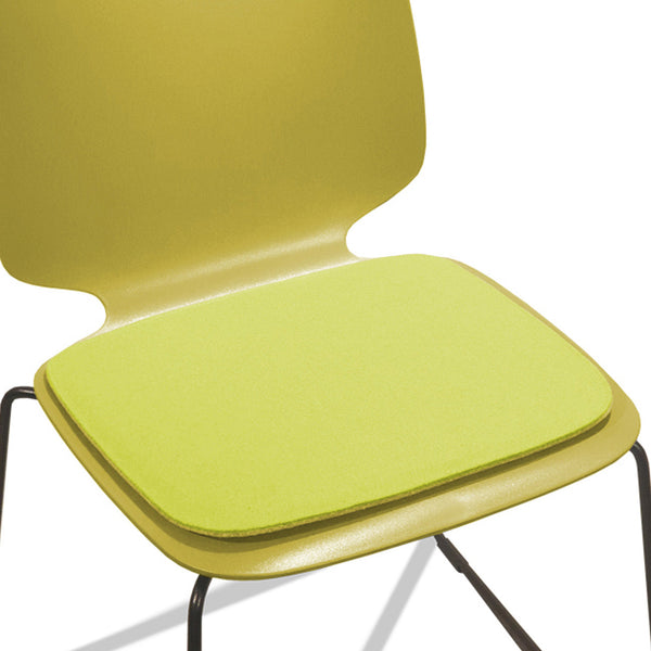  Sitzkissen aus Wollfilz für Babila Chair von Pedrali in grün.