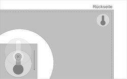 Ösen für Rückenkissen Ansicht Rückseite.